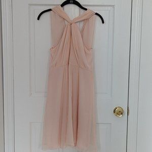 Pink Silk Ann Taylor Dress (Size 00)